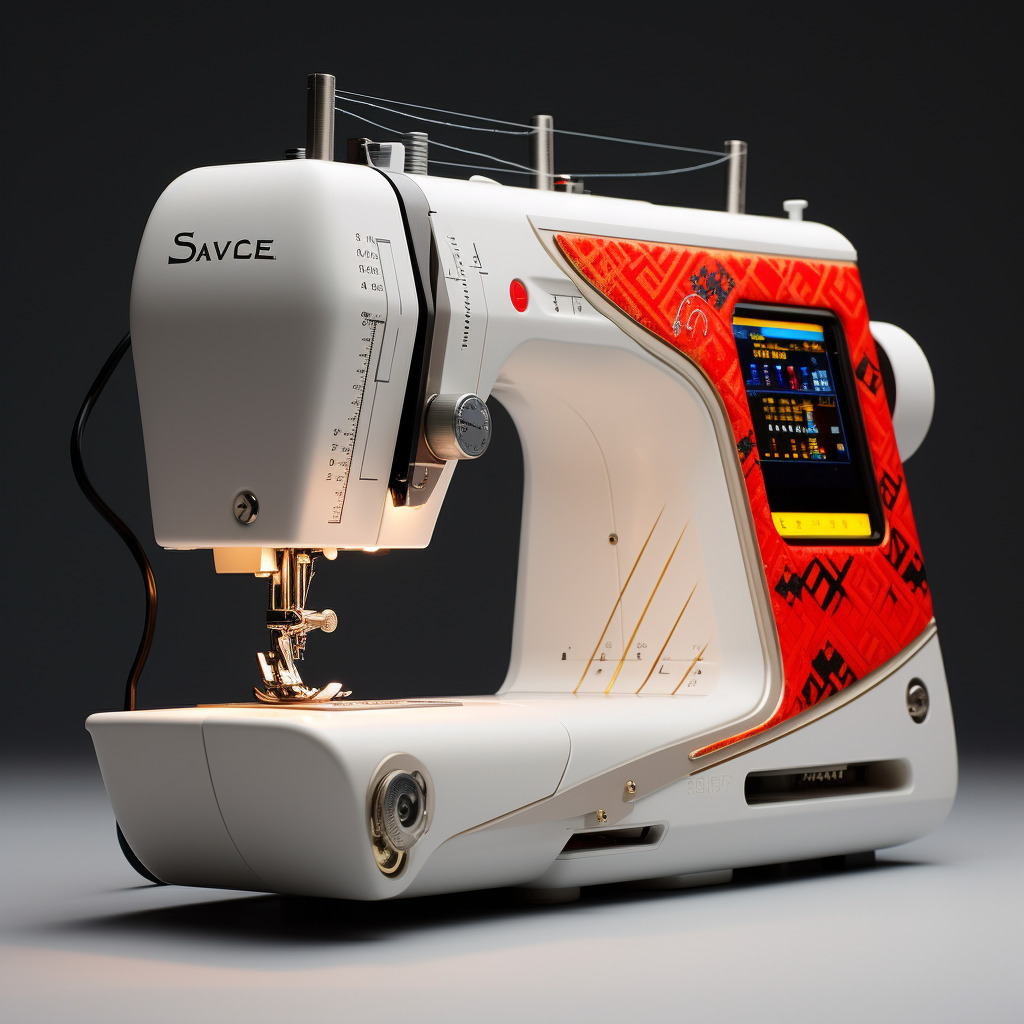 **a futuristic sewing machine by David Bowie** - Image #1