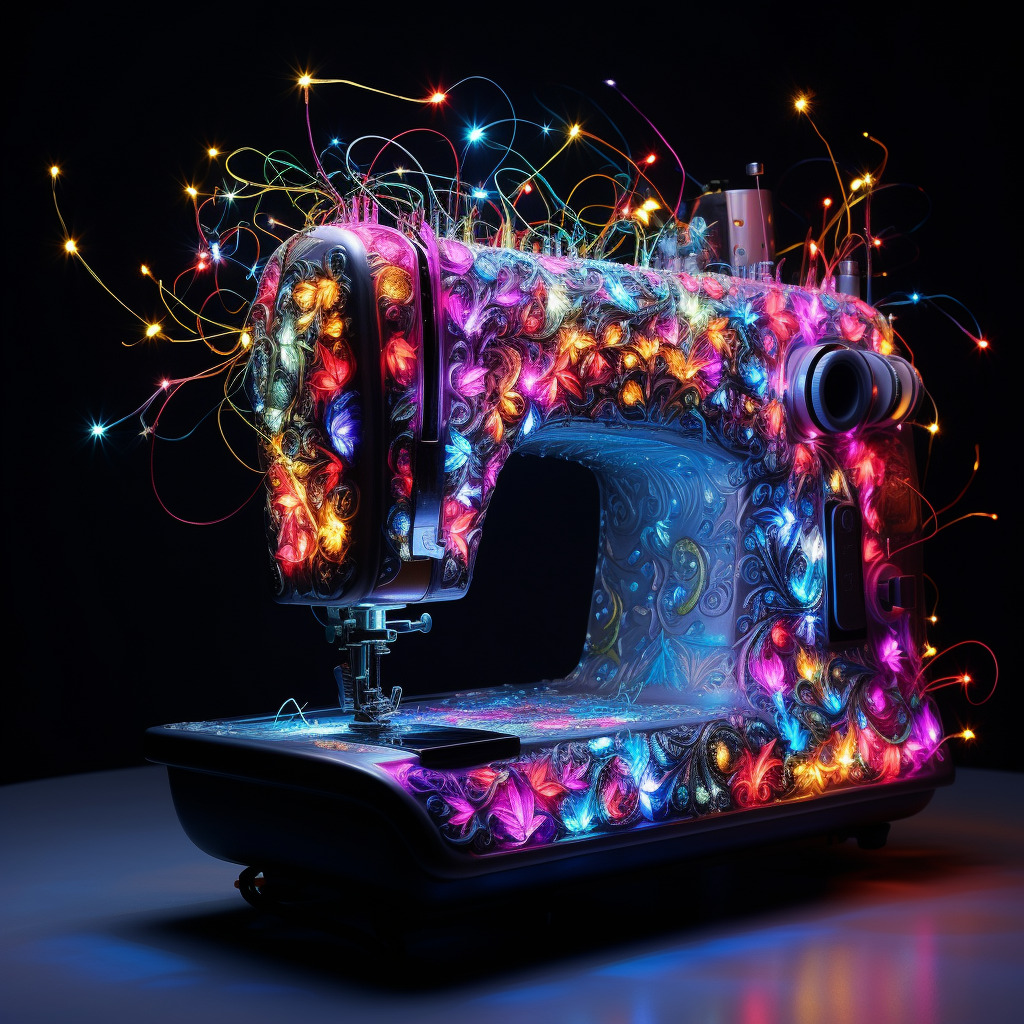 **a sewing machine with a lot of leds by Bjork** - Image #3