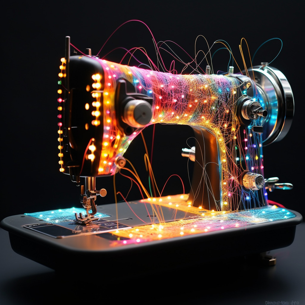 **a sewing machine with a lot of leds by Bjork** - Image #2