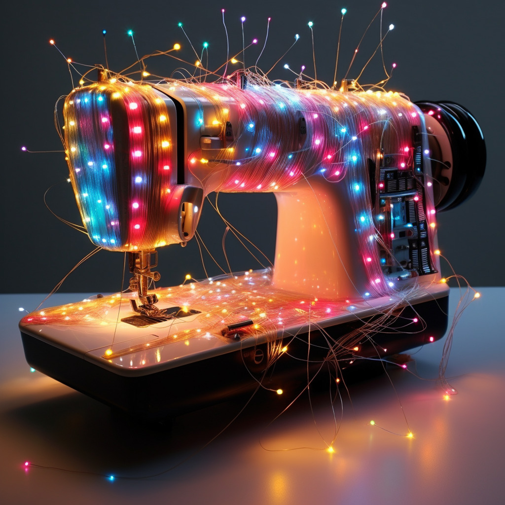 **a sewing machine with a lot of leds by Bjork** - Image #4